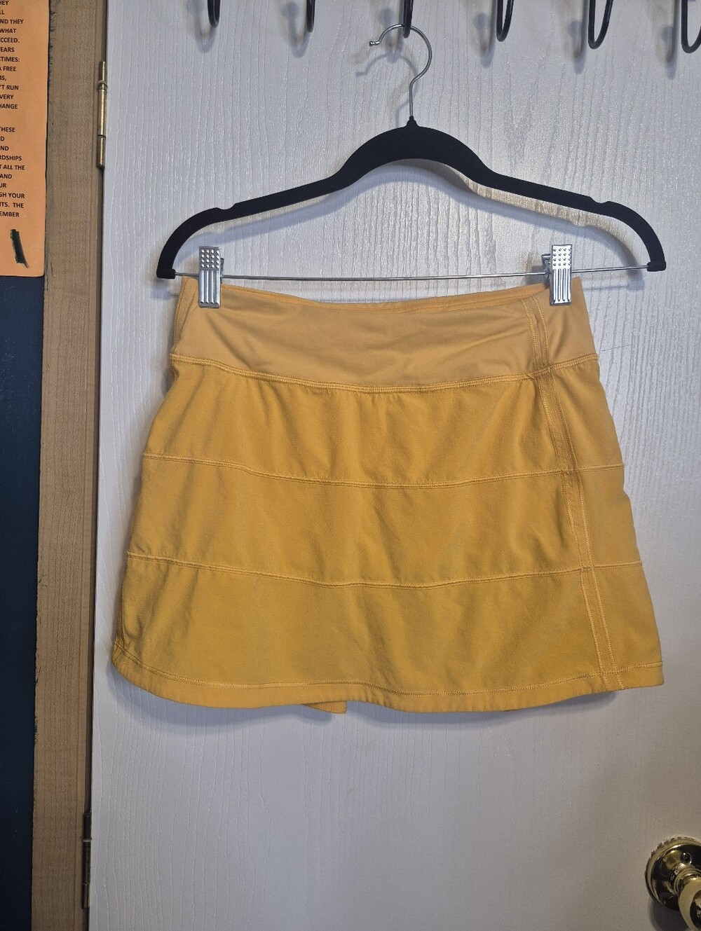 Lululemon Pace Rival Mid-Rise Skirt mango dream orange